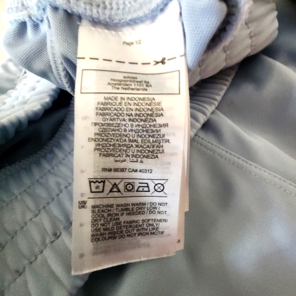 adidas Women's Sky Blue Athletic Shorts Women Size 2X - Picture 5 of 8